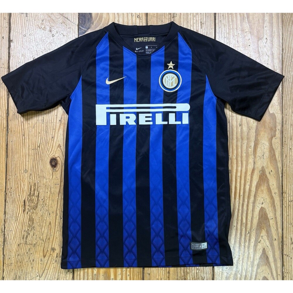 Nike Youth 2018 - 2019 Inter Milan Home Soccer Jersey Kit Size Large Football